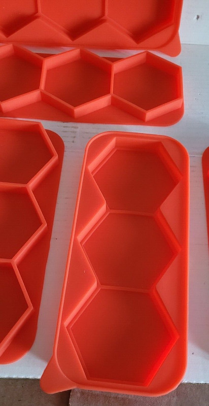 Set of 3 Silicone Hamburger Maker Storage 9 Molds Patties Camping Cookout Freeze gallery
