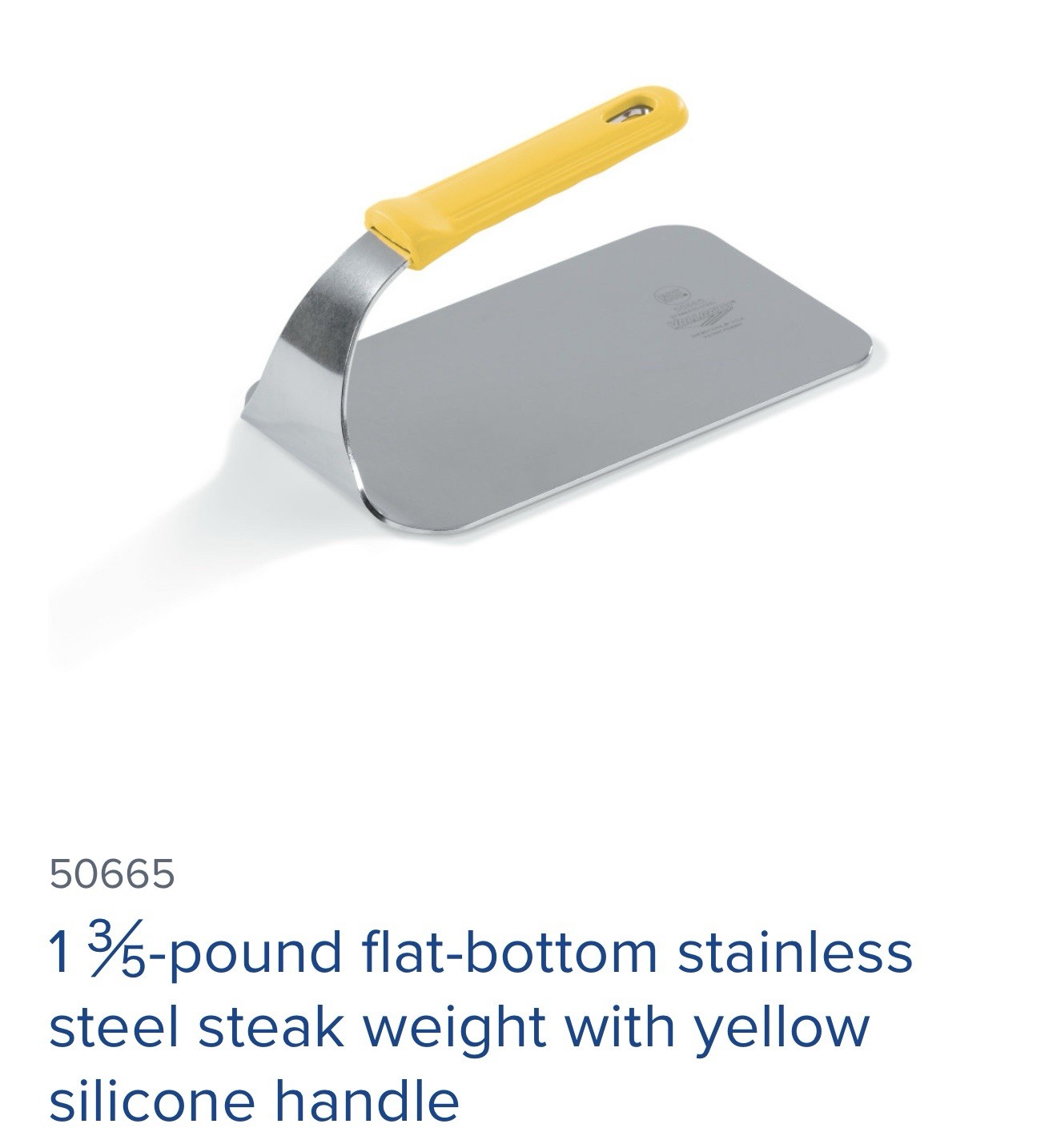 Vollrath Smash Burger Press/Smasher 6-inch/rubber handle *NEW* gallery