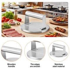 Professional Pressing Tool For Burgers Steaks And Vegetables Easy Cleaning