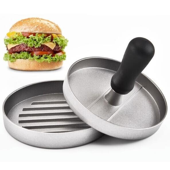 Aluminum Hamburger Press Stuffed Meat Grill Burger Patty Maker Tool Non Stick US gallery