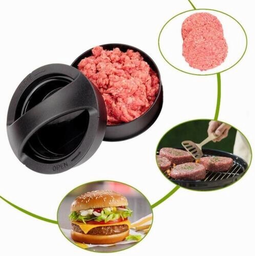 Non Stick Stuffed Burger Press Hamburger Patty Molds Maker Sliders BBQ 3 IN 1 US gallery