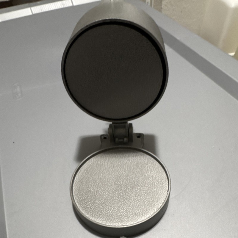 Silver Metal Large Non-Stick Single Burger Press with Textured Surface, 1 Hole gallery