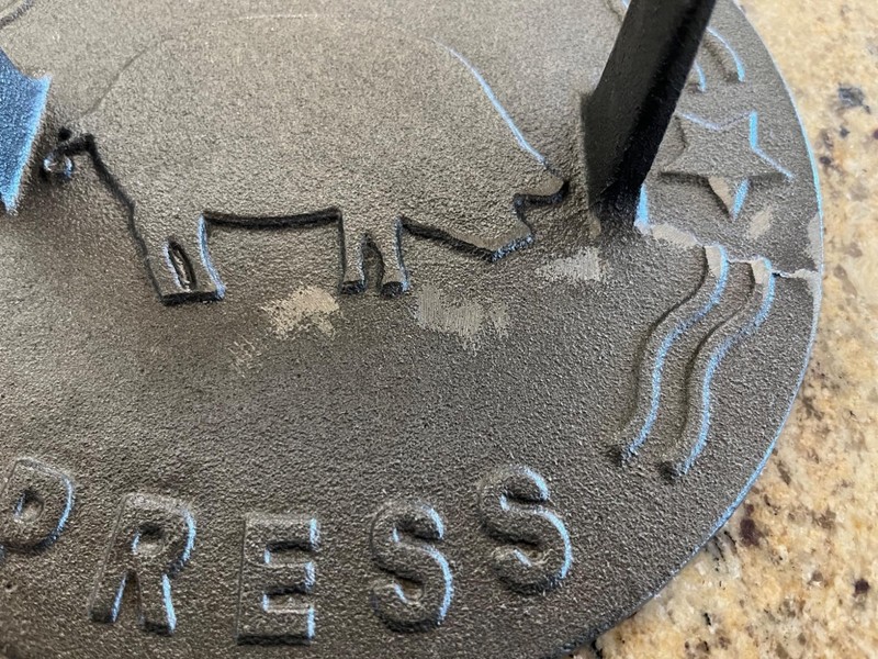 Pre-Seasoned Cast Iron Grill Press: Ideal for Searing Meats and Sandwiches gallery
