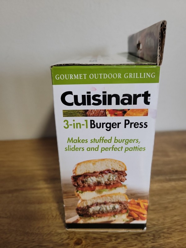 Cuisinart 3-in-1 Stuffed Burger Press Gourmet Outdoor Grill Tools NEW gallery