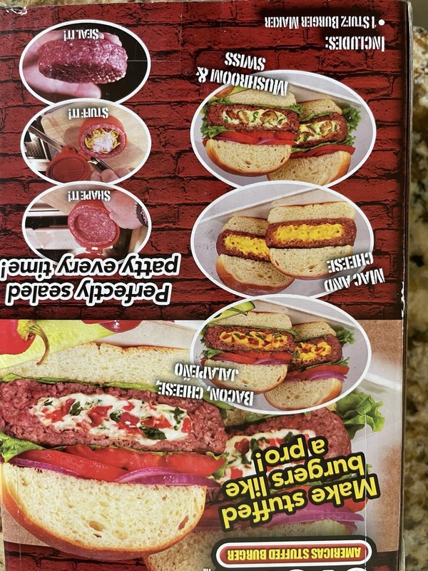 Stuff your Burger Press - Patty Maker Brand New gallery
