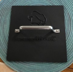 Pampered Chef Cast Iron Heavy Grill Press Burgers Panini Bacon 8.5″