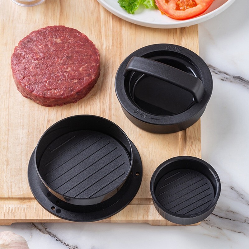 Non Stick Stuffed Burger Press Hamburger Patty Molds Maker Sliders Kitchen gallery