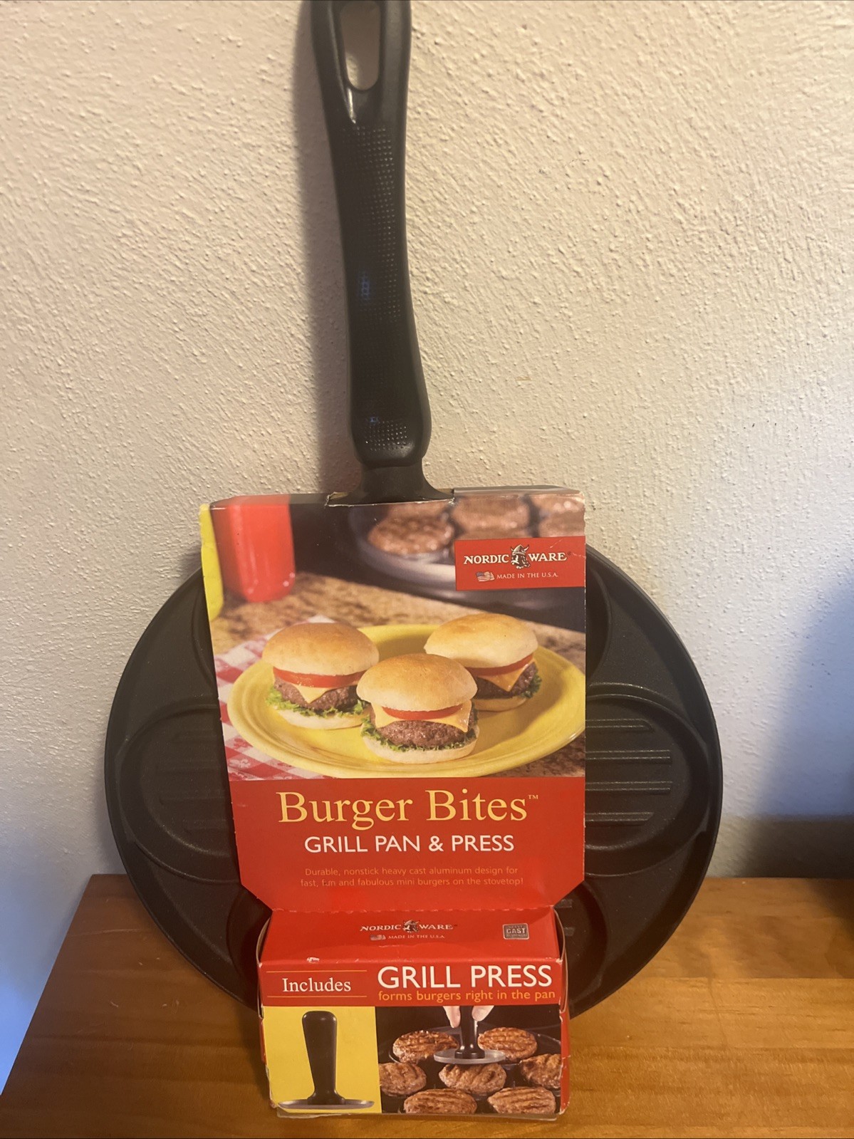 Nordic Ware Burger Bites Grill Pan & Press gallery