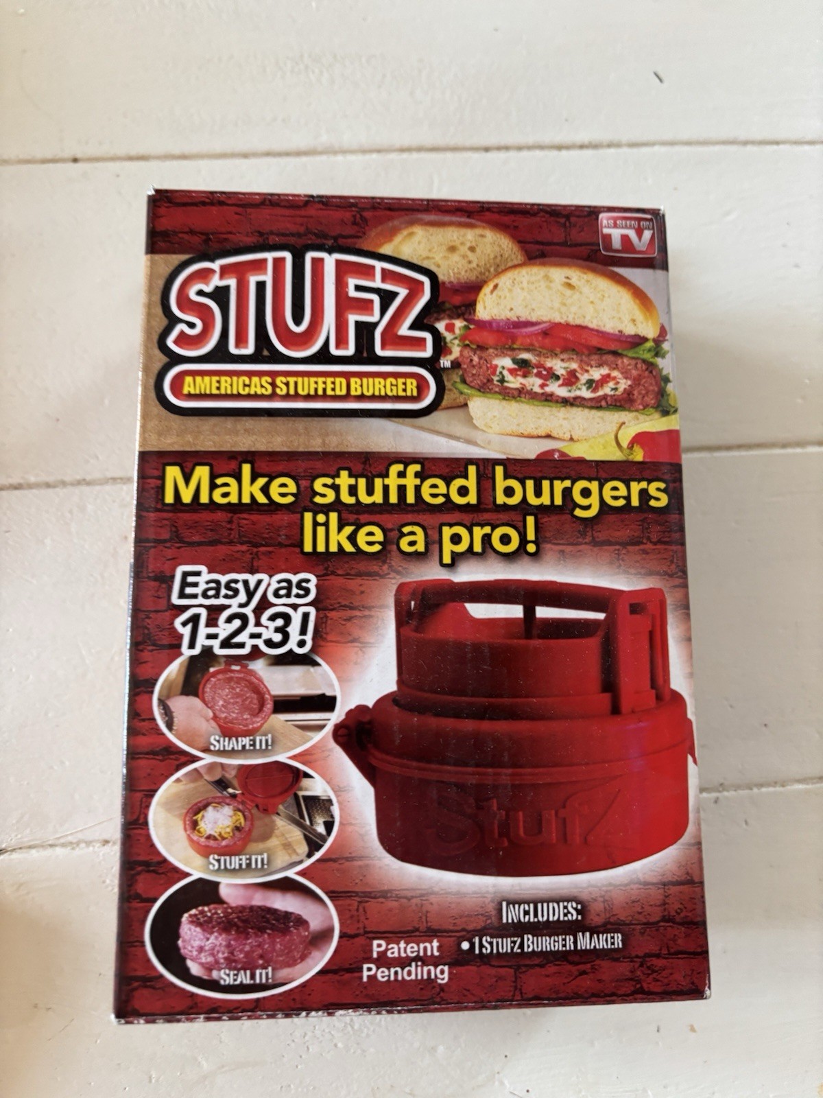 STUFZ Americas Stuffed Burger (1 Pack) | Make Burgers Like a Pro, As-Seen-On TV gallery
