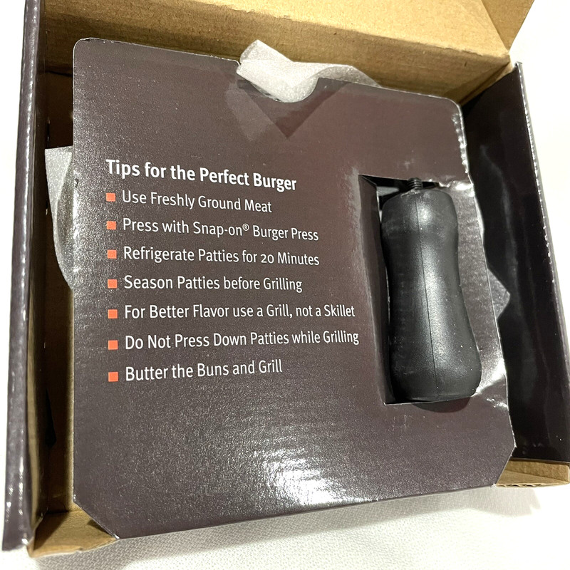 Snap-on Custom Burger Press Grilling Cooking Collectible SSX19P113 - New in Box gallery