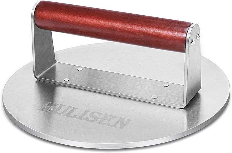 2.5 lbs Heavy Duty Bacon & Grill Press, Stainless Steel Smashed Burger Press,... gallery