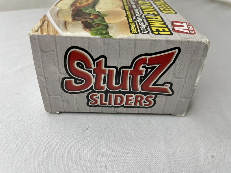 Stufz Sliders Burgers Press Sealed Sliders Patty Maker 3 At Once As Seen On TV gallery