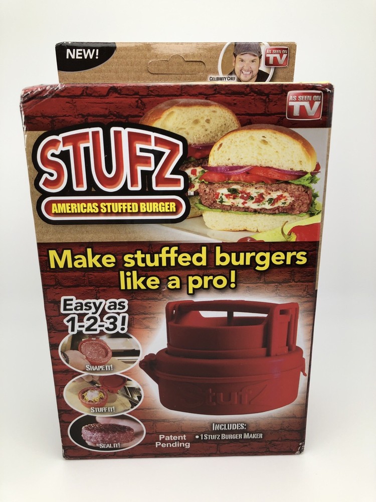 STUFZ Americas Stuffed Burger As Seen On TV Make Burgers Like A Pro! Brand New