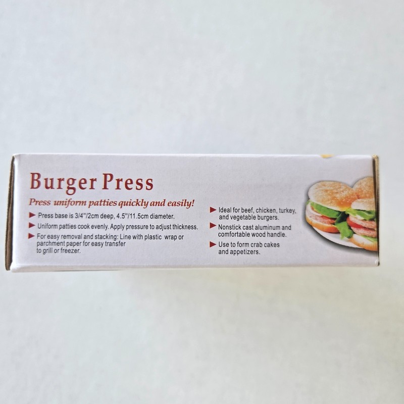 Burger Press Non-Stick Burger Patty Maker Aluminum Hamburger Press Mold Homemade gallery