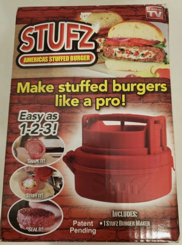 Stufz Stuffed Burger Press Hamburger Maker As Seen On TV Products Easy To Use gallery