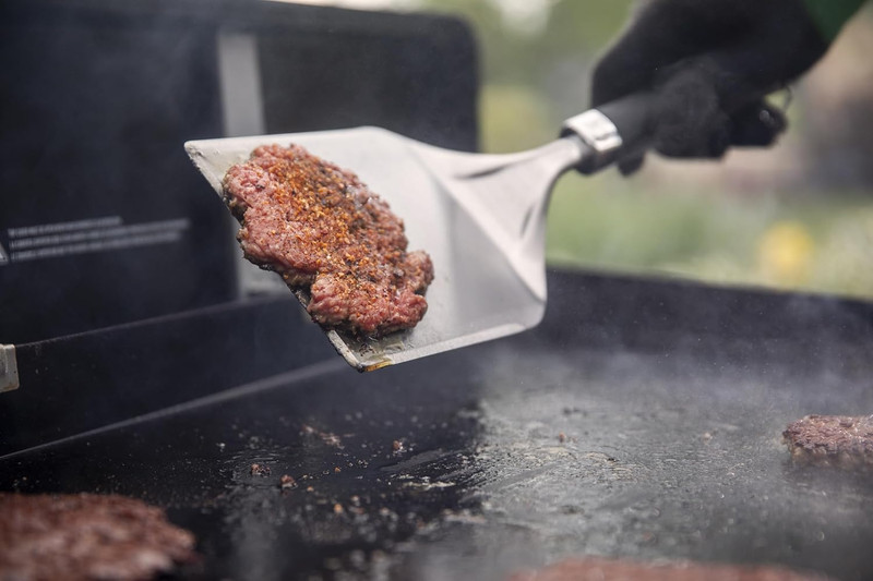 Smashed Burger Set – Smash Press, Wide Spatula & Seasoning Shakers for Perfect C gallery