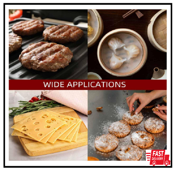 100 Pcs Burger Patty Paper Hamburger Parchment Papers 4 Inch Non-Stick Round Ham gallery