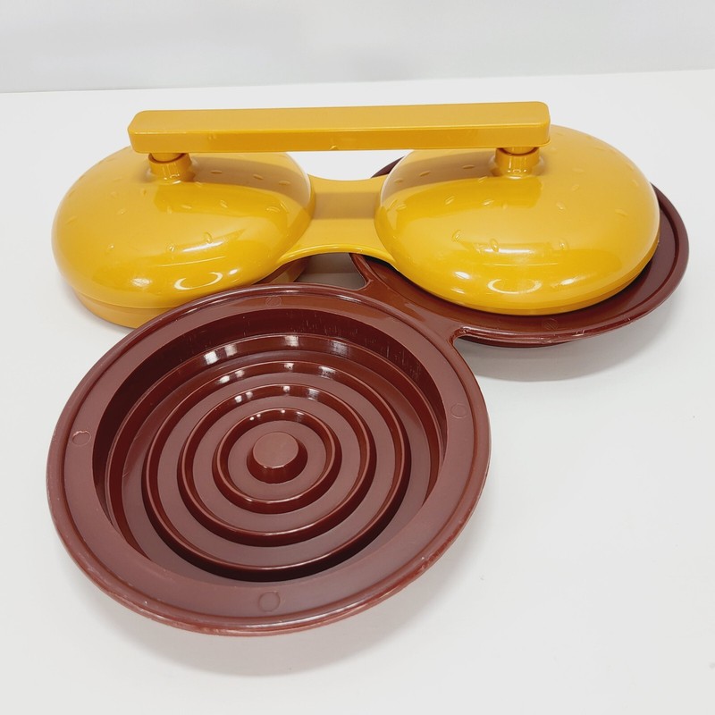 Charcoal Companion Double Hamburger Press Mold / 4.5" Circular Burger Patties gallery