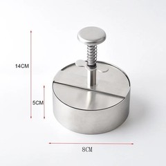 “304 Stainless Steel Non‑stick Hamburger Press for Making Burger Patties”