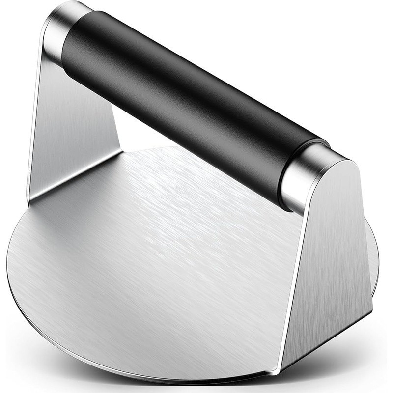 304 Stainless Steel Burger Press W/ Silicone Handle Searing & Cooking Meat New gallery