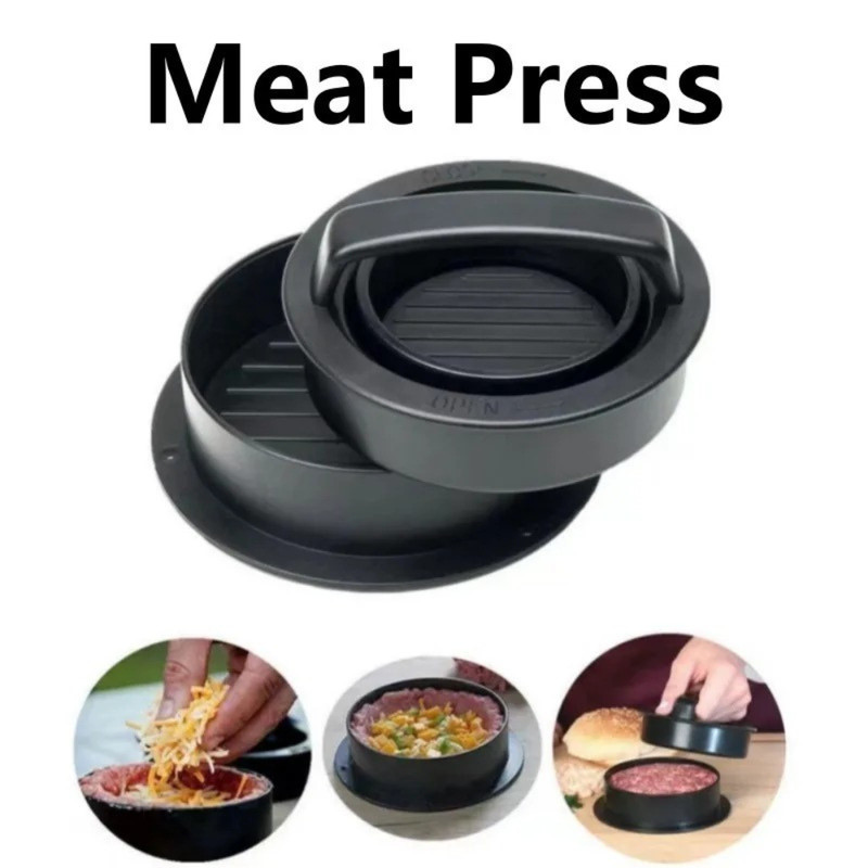 Non Stick Stuffed Burger Press Hamburger Patty Molds Maker Sliders BBQ 3 IN 1 US gallery