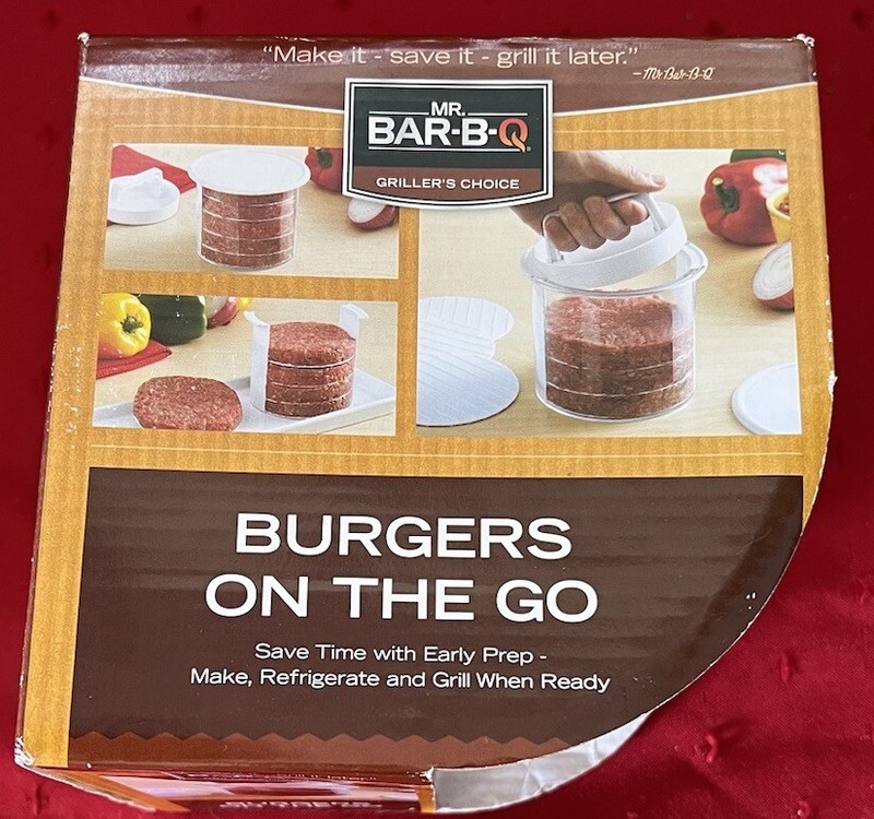 Mr. BBQ Burgers on the Go Patty Maker 12 Piece NonStick 8-Layer Plastic Disc New gallery
