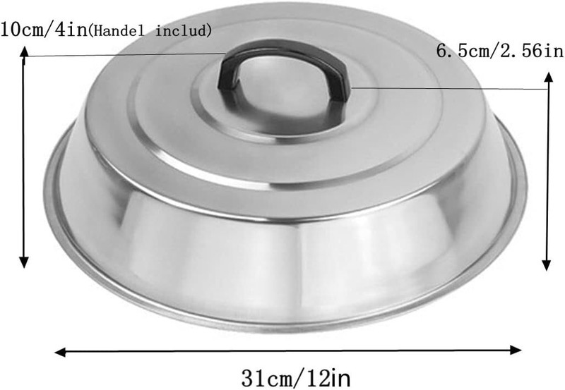 Durable 12-Inch Heavy Duty Cheese Melting Dome - Grill Cover for Perfect Results gallery