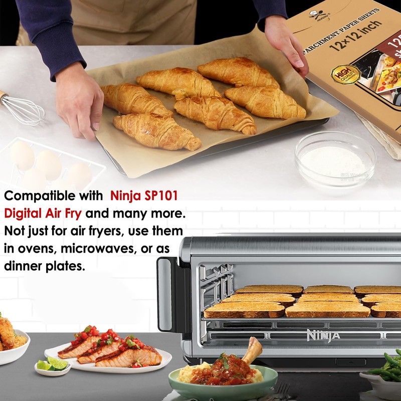 Flip Air Fryer Accessories set Parchment Paper Liner set 125 PCS gallery