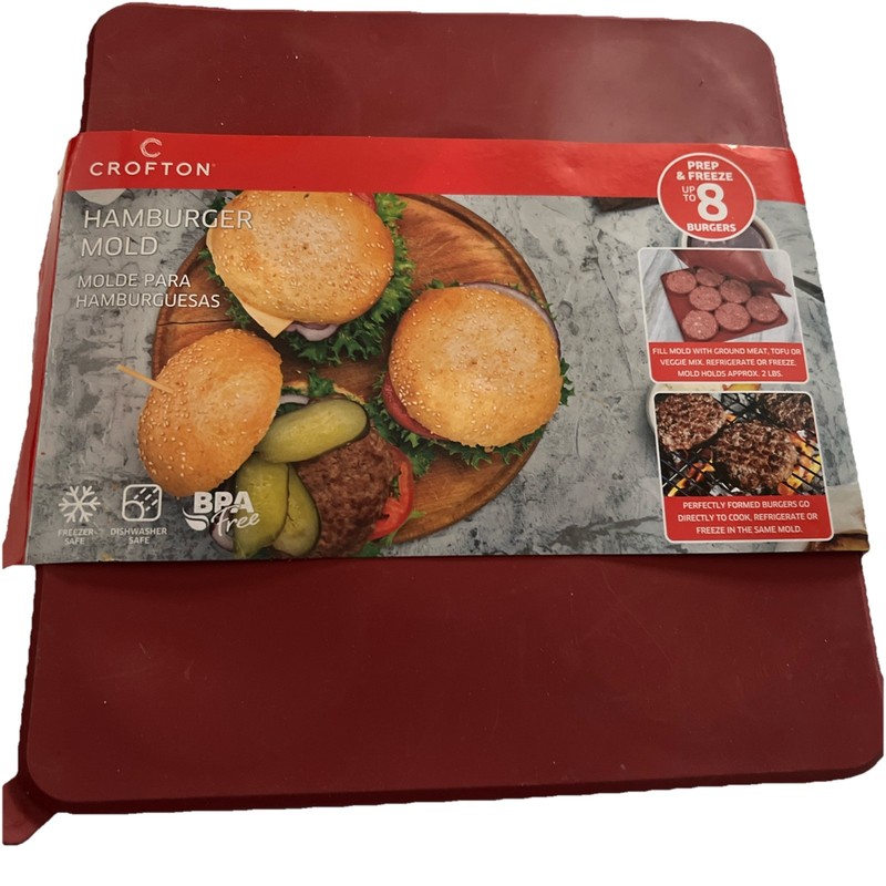 Crofton Burger Master Mold Innovative 8-in-1 Burger Press & Freezer Container gallery