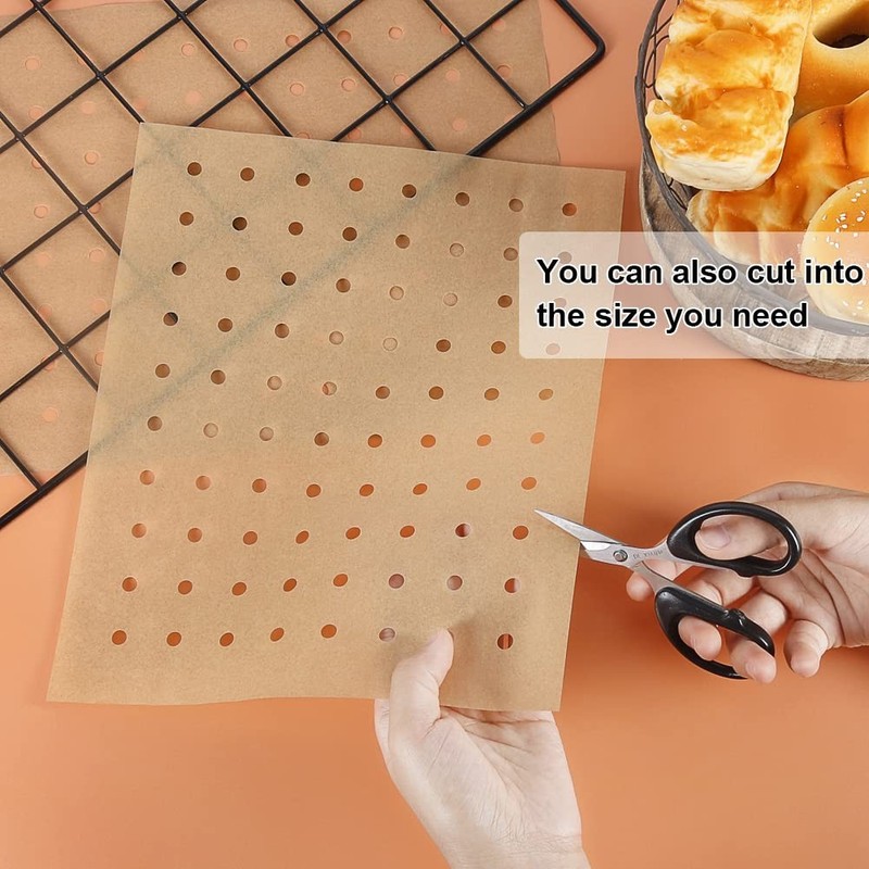 BYKITCHEN Air Fryer Oven Liner, 9x11 Inch, Unbleached 9x11inch, Brown gallery