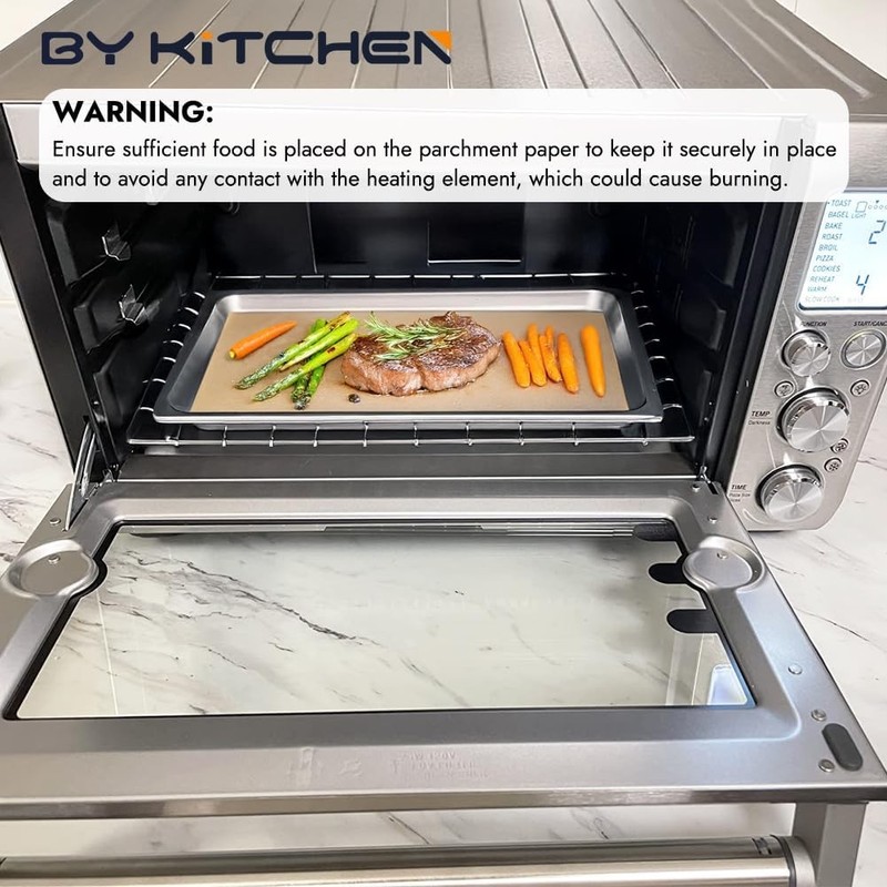 BYKITCHEN 11 x 9in Air Fryer Parchment Paper Sheet Liners 2 size, Nature gallery