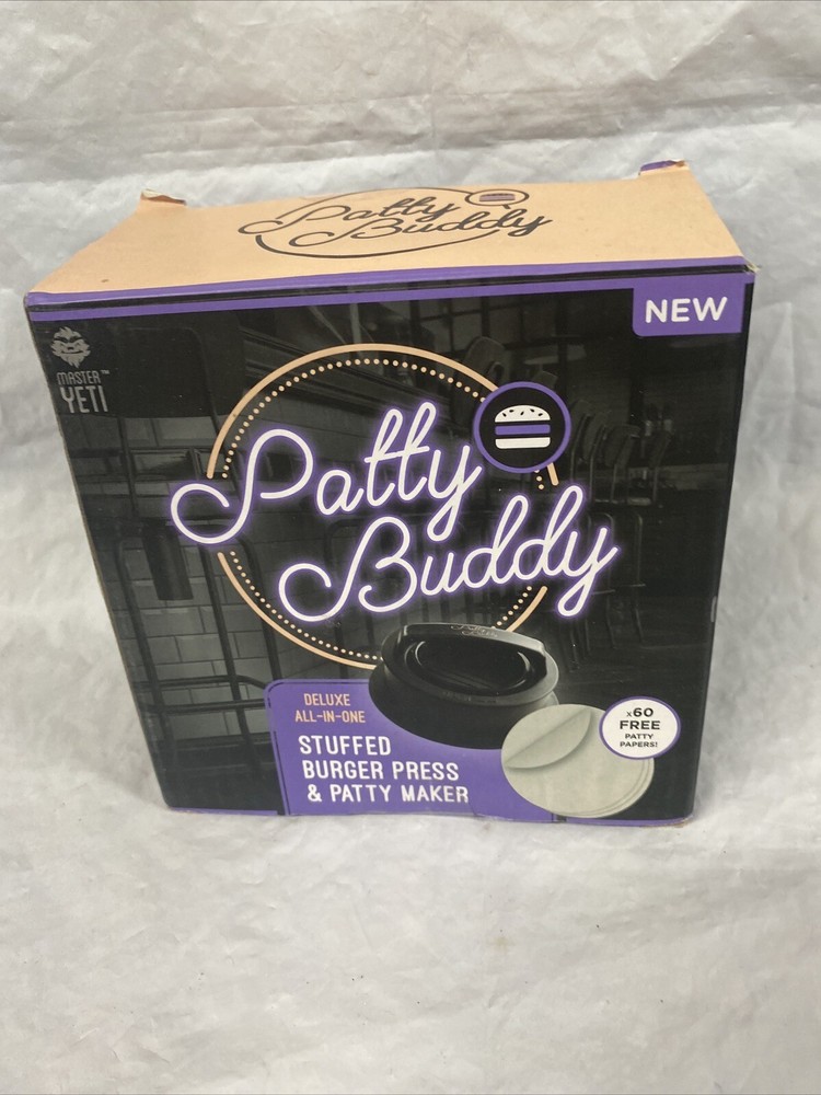 NEW Patty Buddy Deluxe Stuffed Burger Press Hamburger & Slider Mold Maker