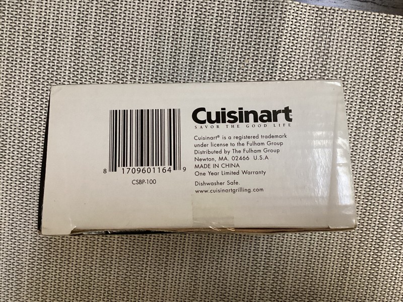Burger Press Cuisinart 3 in 1 Gourmet Outdoor Grilling NIB gallery