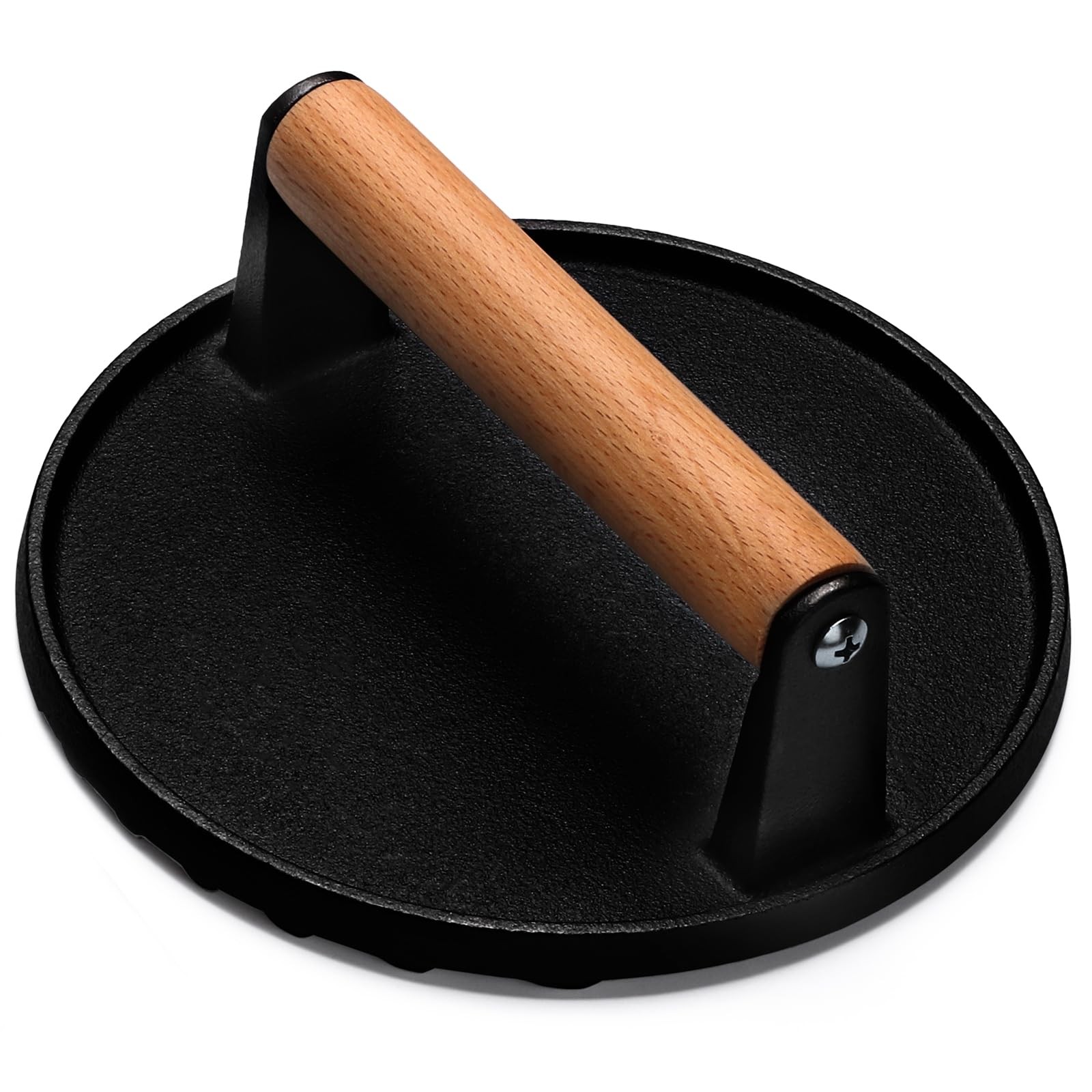 EWFEN Burger Press, 7" Round Heavy-Duty Cast Iron Round, gallery