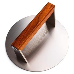 Smash Burger Press 8 Inch, 3.1 Lb Burger Smasher, Heatable for Searing 8″