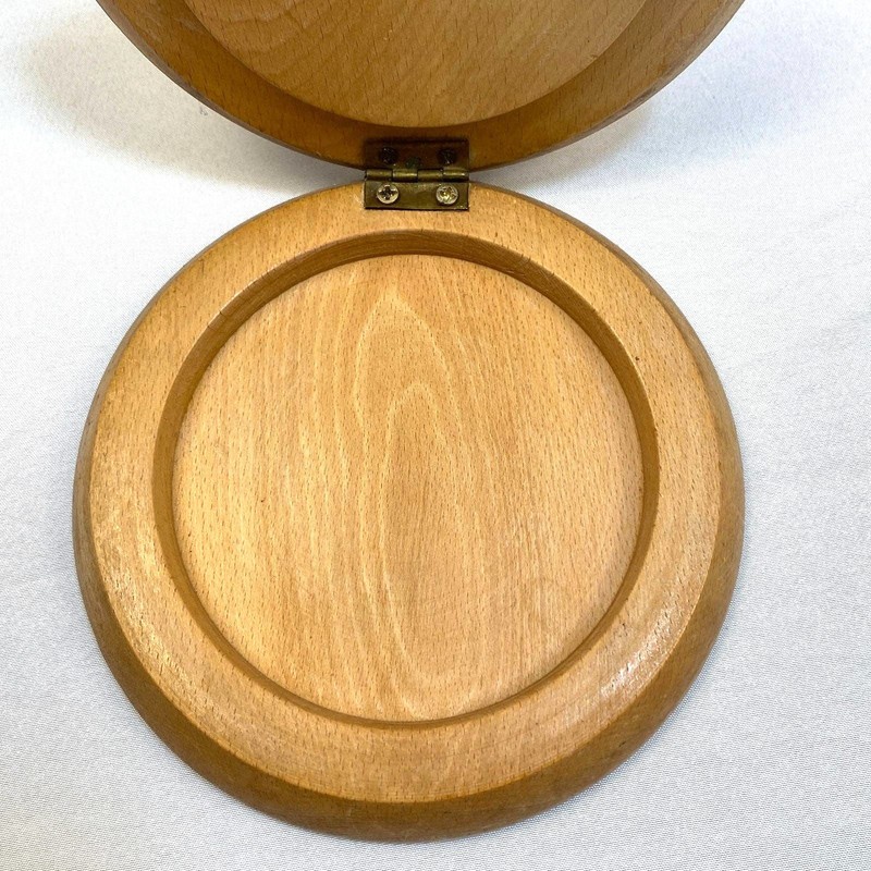 Wooden Burger Press Vintage Made in Japan MCM Retro Decor gallery