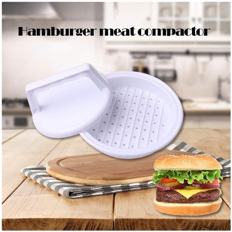 2 PCS Plastic Hamburger Meat Patty Maker Burger Press Set Kitchen BBQ Grilling gallery