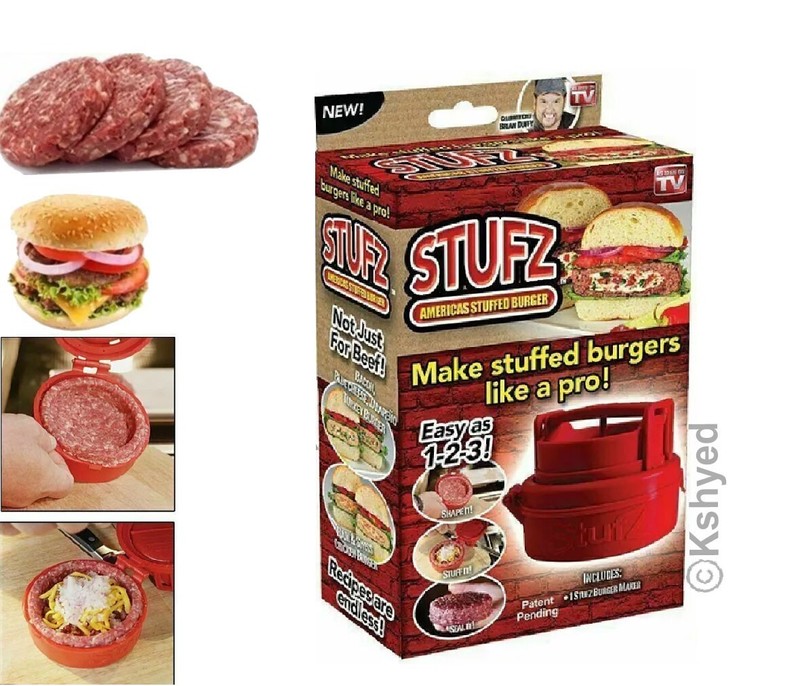 STUFZ Americas Stuffed Burger (1 Pack) | Make Burgers Like a Pro, As-Seen-On TV gallery