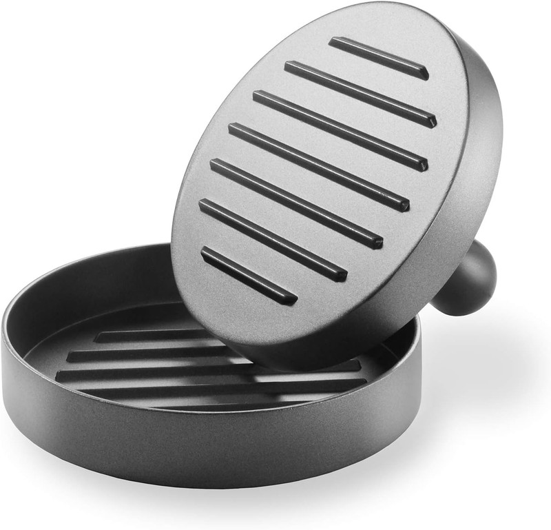 Burger Press - Aluminum BBQ Patty Maker with 100 Wax Papers for Grilling Hamburg gallery