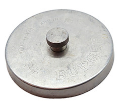 Vintage Burger Press Heuck Cin Ti Silver Gray Metal 3.75″