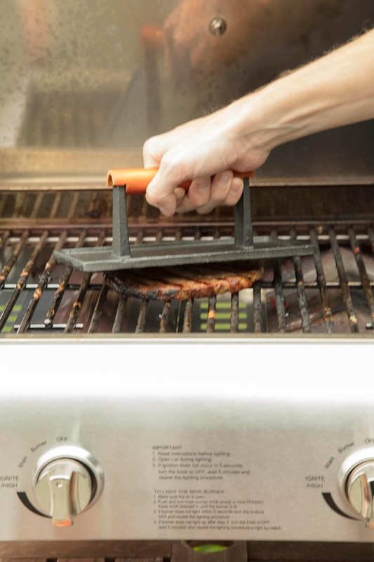 Heavy Duty Nonstick Rectangle Burger Press with Wood Handle, gallery