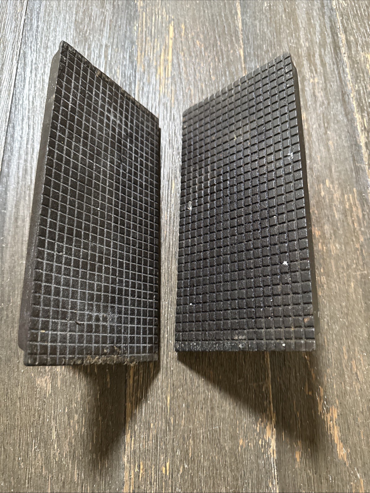 Set Of 2 Heavy Cast-Iron Bacon Press Wood Handle 8X4" gallery