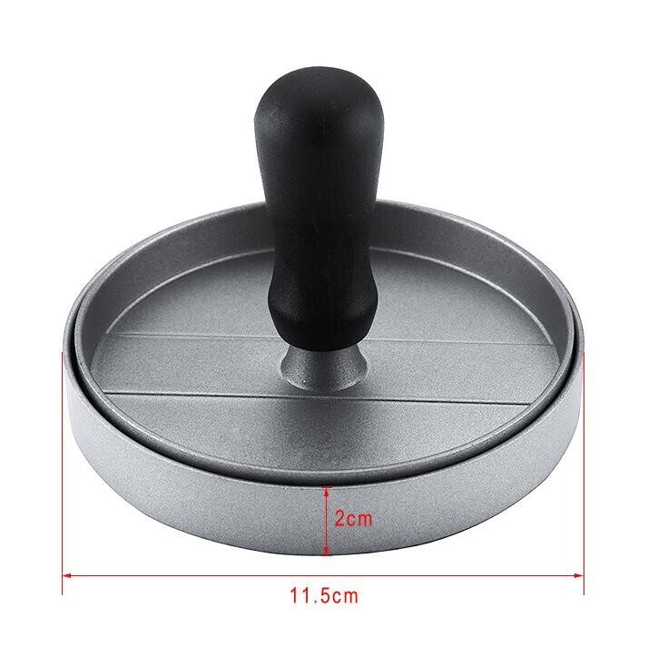 Silver White Zinc-Aluminum Alloy Round Shape Hamburger Press Stuffed Meat Beef G gallery