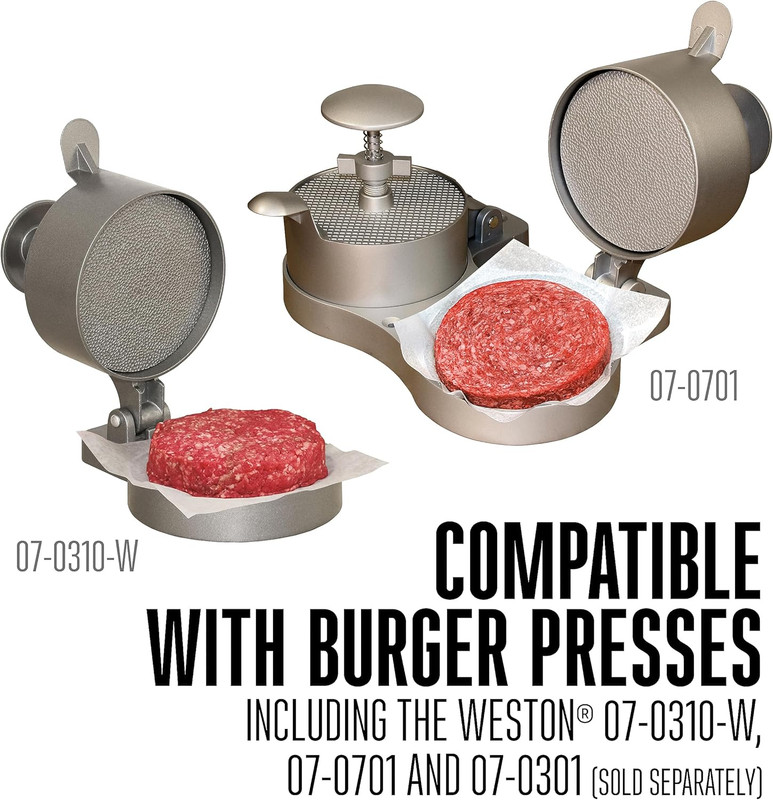 Hamburger Patty Paper, 5.5” x 5.5” Squares, Waxed, Durable & Restaurant Grade... gallery
