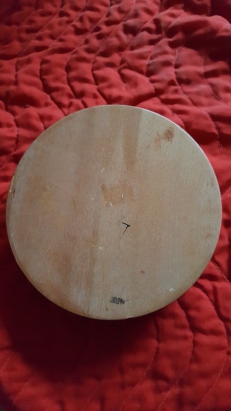 Vintage Wood Burger Press - Bum Steer - adorable cow behind picket fence gallery