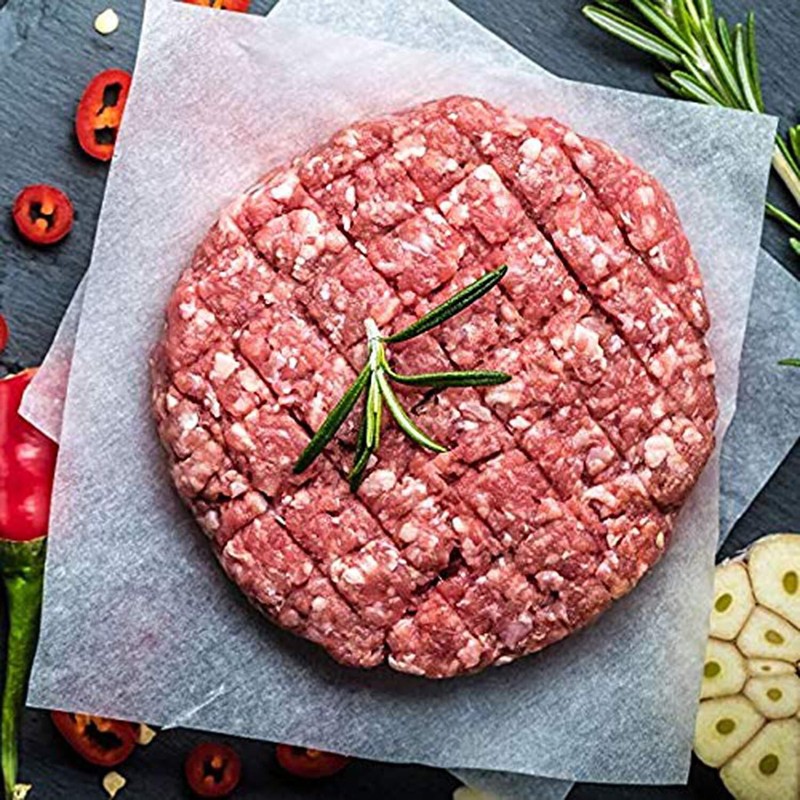 Hamburger Press Patty Maker 100 Non-Stick Papers 1/4 lb 4.5" Aluminum Mold gallery