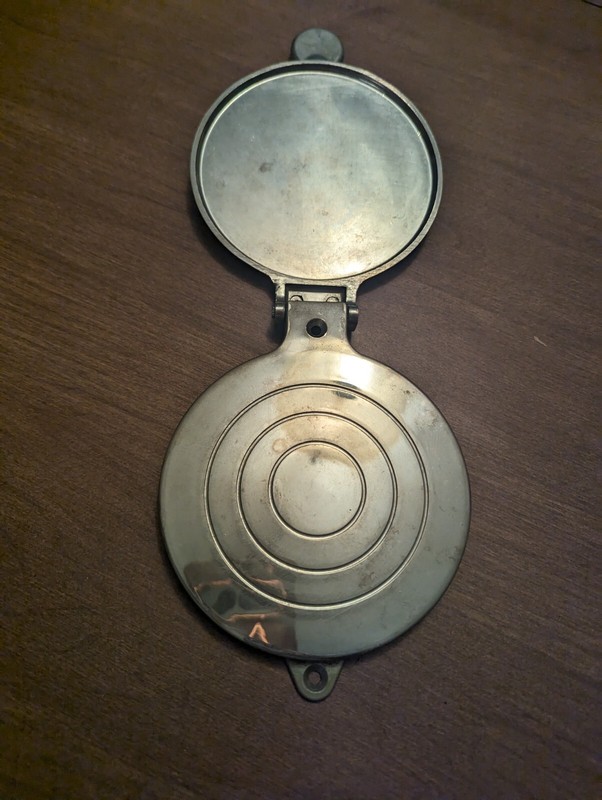 Vintage hamburger press aluminum counter/wall mount gallery