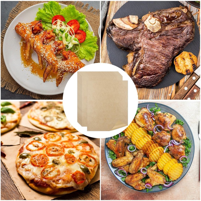 9 x11 inch Air Fryer Parchment Paper Squares, 140 Sheets 9"L x 7"W, Beige gallery