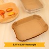 Mindful Design Air Fryer Paper Liners,125Pcs Rectangle 8.5"x5.5", Tan gallery