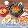 Foopama Air Fryer Silicone Liners, Pot 2 Pcs 7.5inch-2PCS, Silicone-Square gallery